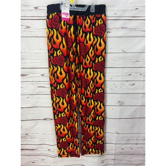 Way To Celebrate Valentine's Day Light My Fire Black Soot Flames Men's Size Smal - Picture 3 of 9